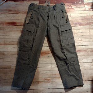 Vintage Wilhelm Schwarz Wool Field Trousers Size 30 Green
